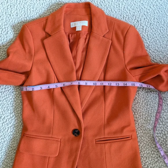 MICHAEL Michael Kors Bold Orange Suit Jacket - Picture 5 of 7